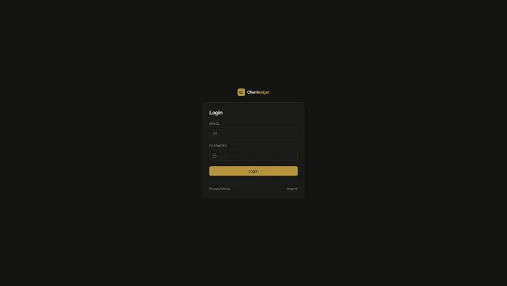 Screenshot: Anmeldebildschirm