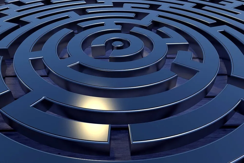 Labyrinth als Symbol für die Herausforderung